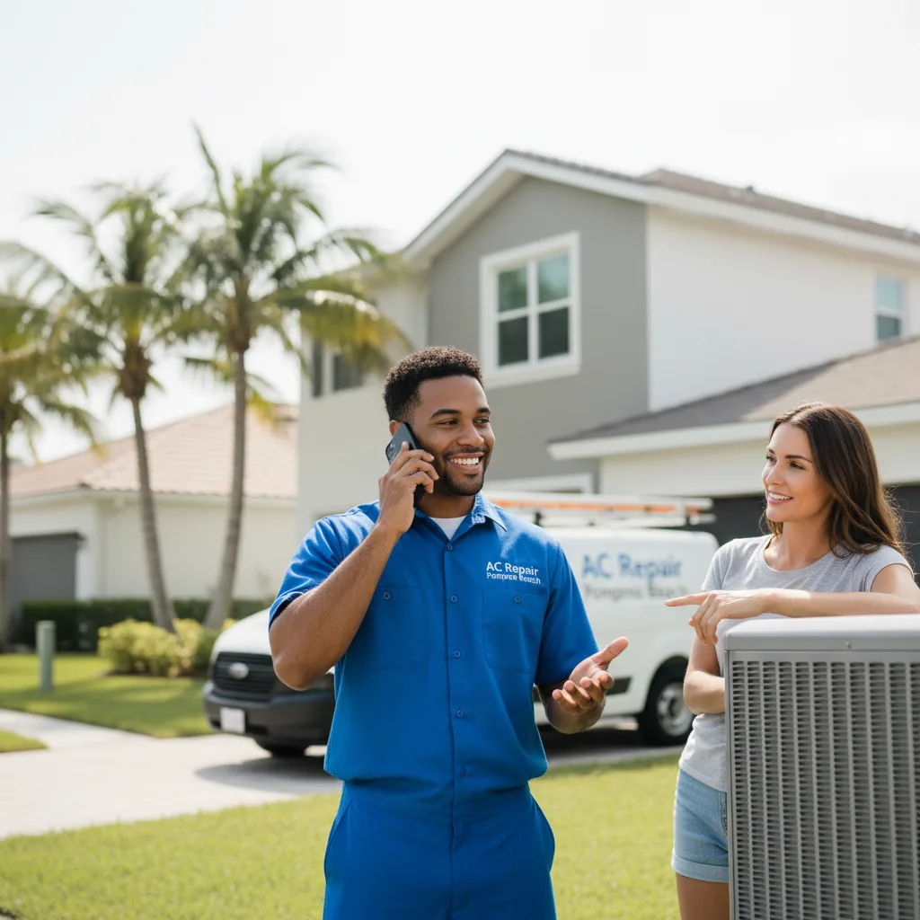 AC Repair Pompano Beach customer support in Pender